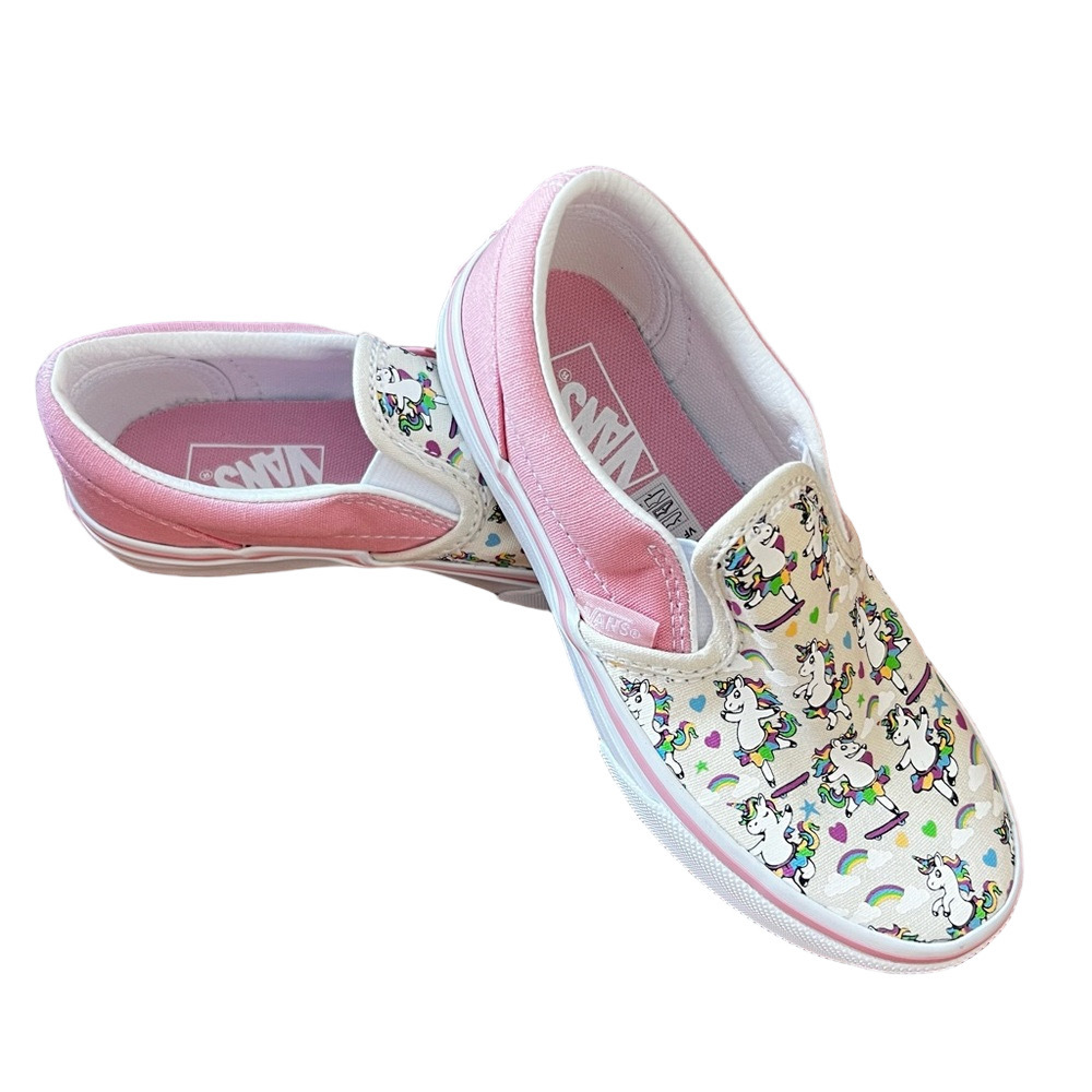 Vans NEW Kids Classic Slip On Dancing Unicorn Shoe Size 13 #B1879A - Picture 8 of 10